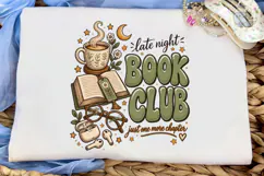 Late Night Book Club PNG Sublimation Shi Product Image 5