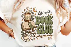 Late Night Book Club PNG Sublimation Shi Product Image 6
