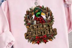 Merry Christmas Duck PNG Sublimation Des Product Image 3