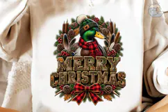 Merry Christmas Duck PNG Sublimation Des Product Image 4