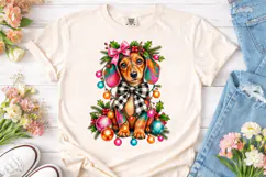 Festive Dachshund PNG Sublimation Design Product Image 2