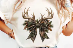 Deer Antlers Bow PNG Sublimation Design Product Image 6