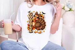 Gobble Turkey Fall PNG Sublimation Desig Product Image 1