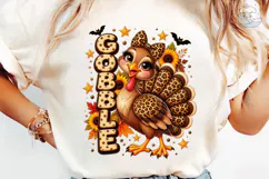 Gobble Turkey Fall PNG Sublimation Desig Product Image 6