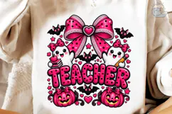 Teacher Halloween PNG Sublimation Design Product Image 4