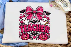 Teacher Halloween PNG Sublimation Design Product Image 6