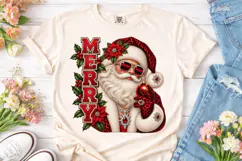 Cool Santa Merry Christmas PNG Sublimati Product Image 2