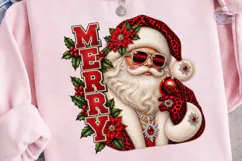 Cool Santa Merry Christmas PNG Sublimati Product Image 3