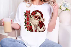 Cool Santa Merry Christmas PNG Sublimati Product Image 1