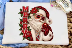 Cool Santa Merry Christmas PNG Sublimati Product Image 5