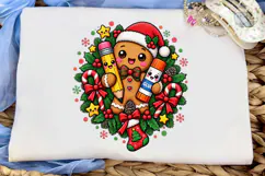 Cute Gingerbread Christmas PNG Sublimati Product Image 5