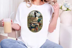 Wildlife Duck PNG Sublimation Design Product Image 1