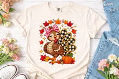 Autumn Turkey PNG Sublimation Design Product Image 2