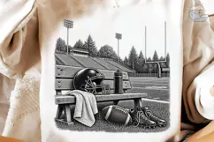 Football Stadium Bench PNG Sublimation D Product Image 3