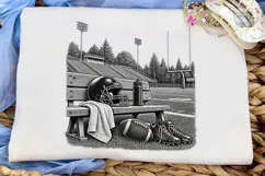 Football Stadium Bench PNG Sublimation D Product Image 5