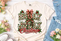 Holly Jolly Christmas PNG Sublimation De Product Image 2