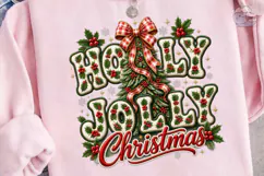 Holly Jolly Christmas PNG Sublimation De Product Image 1
