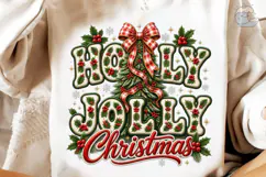 Holly Jolly Christmas PNG Sublimation De Product Image 3