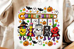 Trick or Teach Halloween PNG Sublimation Product Image 4