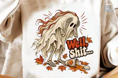 Spooky Ghost Fall PNG Sublimation Design Product Image 1