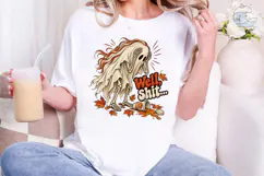 Spooky Ghost Fall PNG Sublimation Design Product Image 4