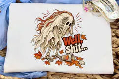 Spooky Ghost Fall PNG Sublimation Design Product Image 5