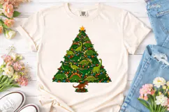 Dinosaur Christmas Tree PNG Shirt Design Product Image 2
