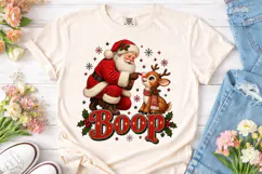Christmas Santa Reindeer Boop PNG Sublim Product Image 2