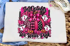 In October We Wear Pink PNG Sublimation Product Image 5