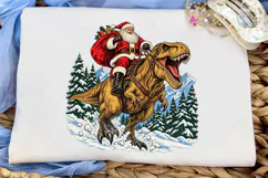 Santa T-Rex PNG Sublimation Design Product Image 5