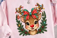 Reindeer Christmas PNG Sublimation Shirt Product Image 3
