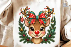 Reindeer Christmas PNG Sublimation Shirt Product Image 4