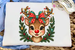 Reindeer Christmas PNG Sublimation Shirt Product Image 5