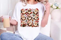 Funny Santa Faces PNG Sublimation Design Product Image 4