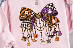 Halloween Bow Charm PNG Sublimation Desi Product Image 3