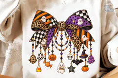 Halloween Bow Charm PNG Sublimation Desi Product Image 4
