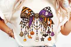 Halloween Bow Charm PNG Sublimation Desi Product Image 6