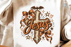 Jesus Cross Bow PNG Sublimation Design Product Image 4