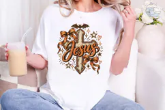 Jesus Cross Bow PNG Sublimation Design Product Image 1