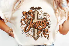 Jesus Cross Bow PNG Sublimation Design Product Image 6