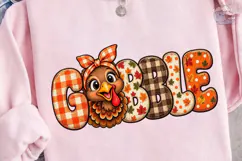 Gobble Fall Turkey PNG Sublimation Desig Product Image 3
