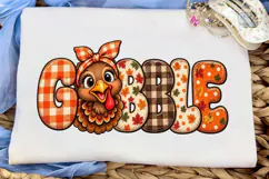 Gobble Fall Turkey PNG Sublimation Desig Product Image 5
