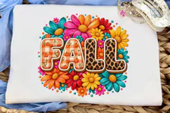 Fall Vibes Floral PNG Sublimation Design Product Image 5