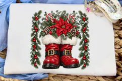 Santa Boots Christmas PNG Sublimation De Product Image 5