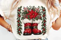 Santa Boots Christmas PNG Sublimation De Product Image 6
