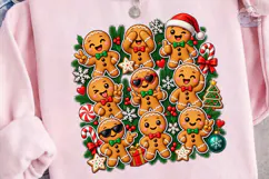 Gingerbread Family PNG Sublimation Desig Product Image 3