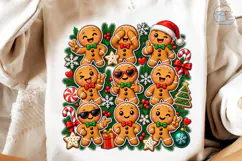 Gingerbread Family PNG Sublimation Desig Product Image 4