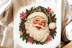 Jolly Santa Face Christmas PNG Sublimati Product Image 3