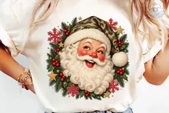 Jolly Santa Face Christmas PNG Sublimati Product Image 6