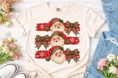 Leopard Santa PNG Sublimation Design Product Image 2